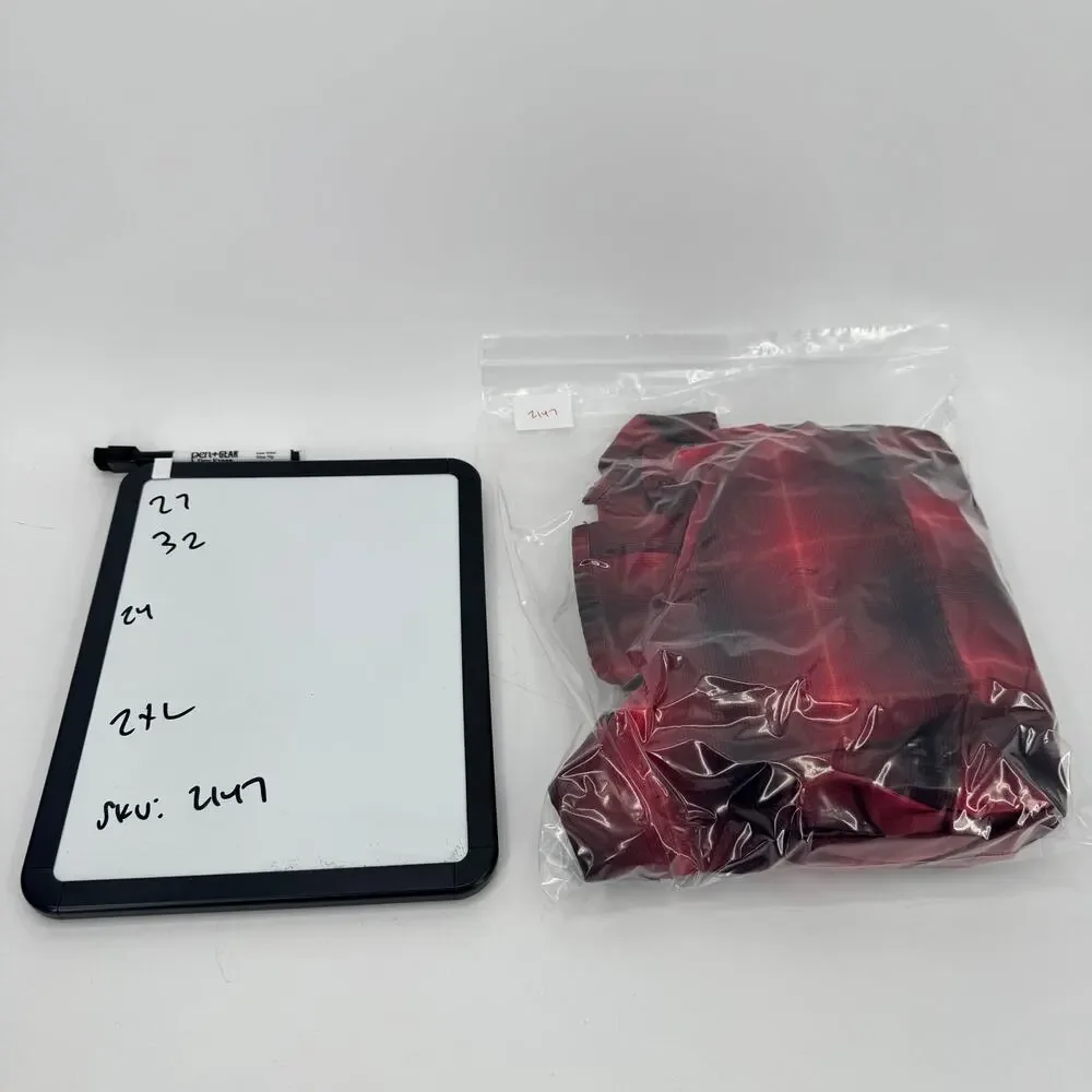 Levi's Shirt Mens 2XL Red Plaid Button Down‎ Red Tab Long Sleeve Cotton Vintage